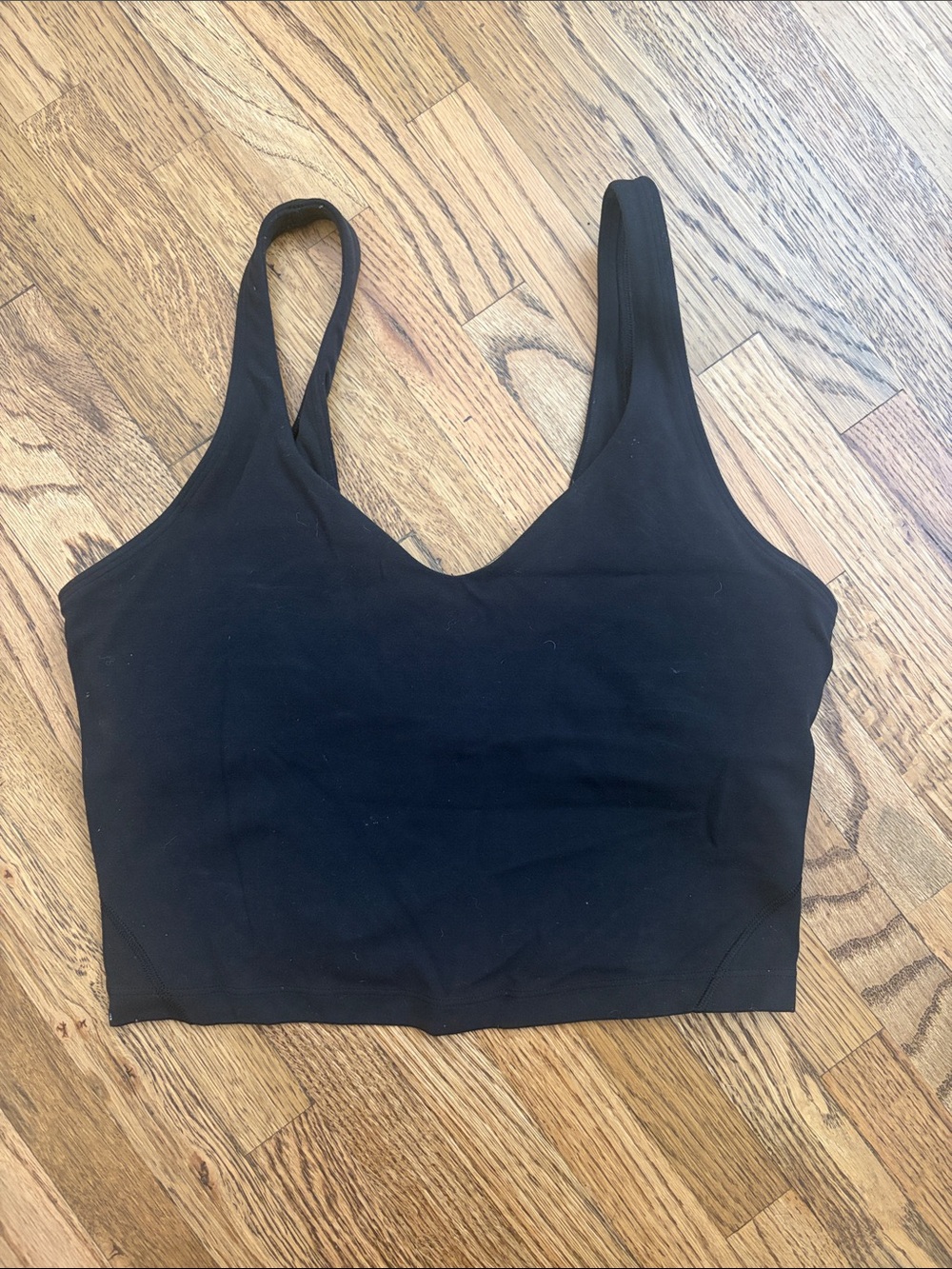 lululemon athletica Black Seamless Scoop-Front Sports Bra